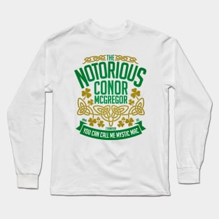 Conor McGregor UFC Champion Crest Long Sleeve T-Shirt